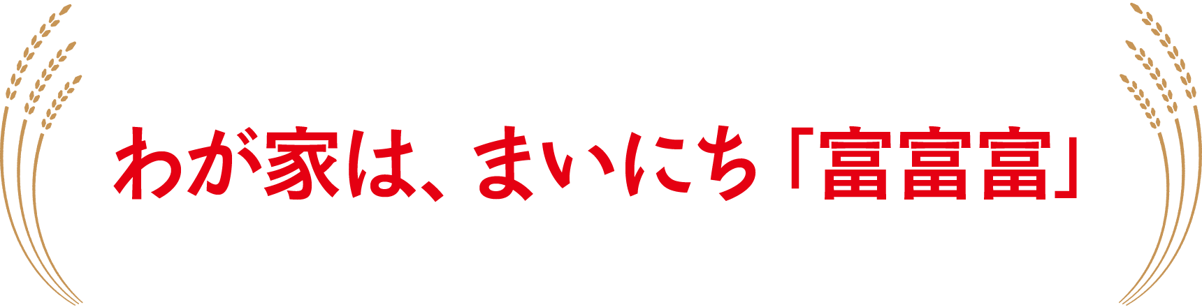 わが家は、まいにち「富富富」